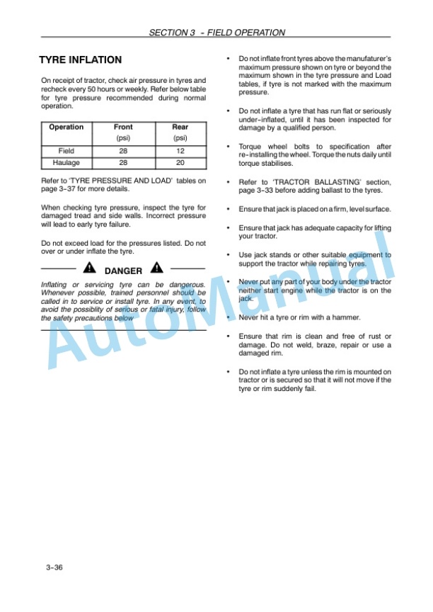 New Holland TT4.75, TT4.65, TT4.55 Tractor Operation and Maintenance Manual 47812450-4
