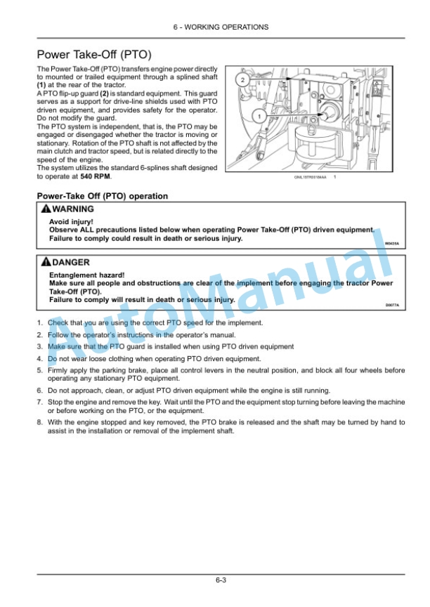 New Holland TT4.80, TT4.90 Tractor Operation and Maintenance Manual 48064894-3