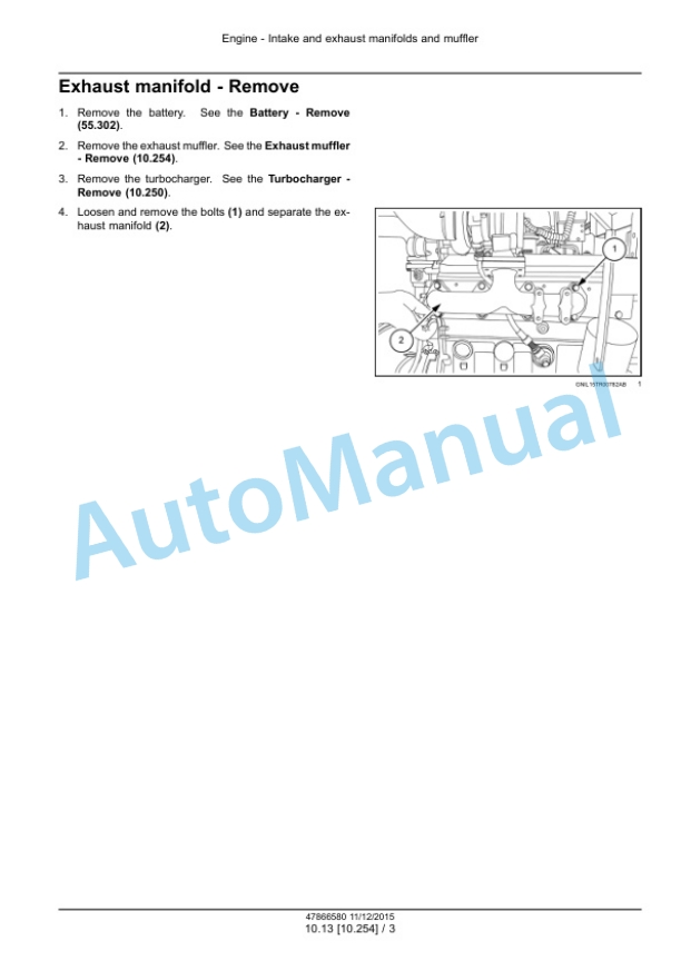 New Holland TT4.80, TT4.90 Tractor Service Manual 47866580