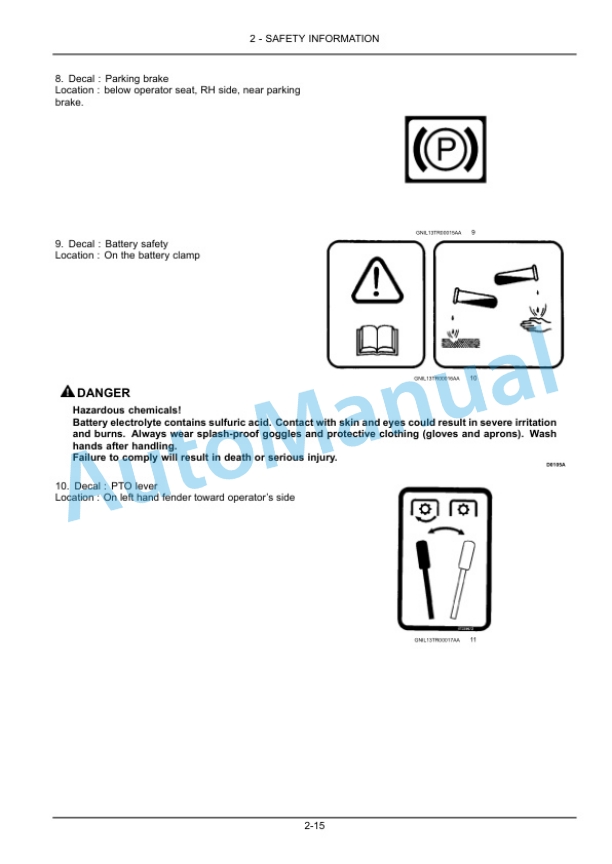 Alternative view of New Holland TT55, TT65, TT75 Tractor Operation and Maintenance Manual 48135182