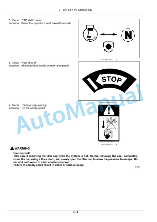 Alternative view of New Holland TT55, TT75 Tractor Operation and Maintenance Manual 48135183