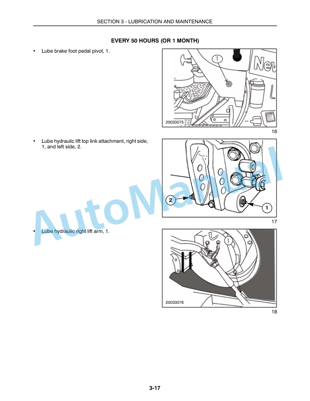 New Holland TT55, TT75 Tractor Operation and Maintenance Manual 87036923-4