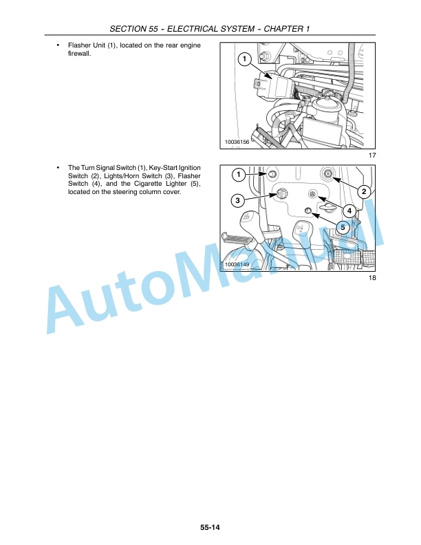 New Holland TT55, TT75 Tractor Repair Manual 87042099-4