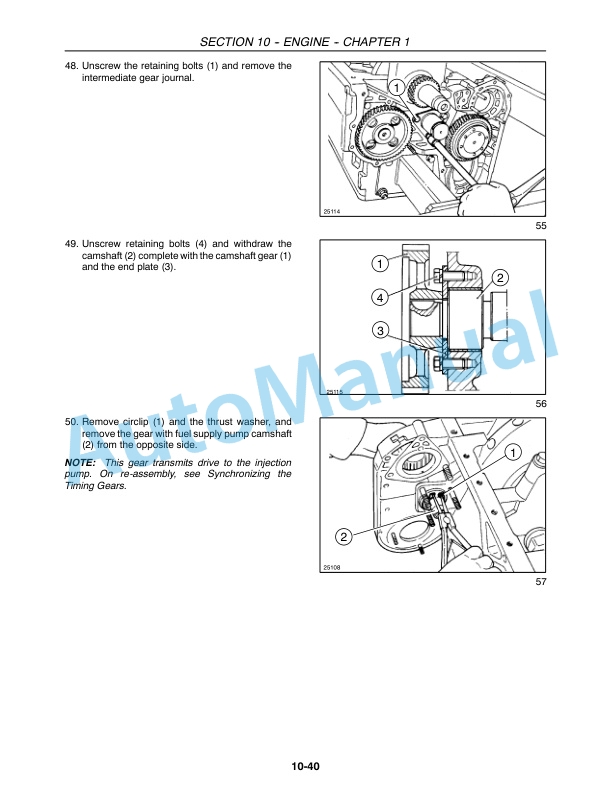 Alternative view of New Holland TT55, TT75 Tractor Repair Manual 87042100