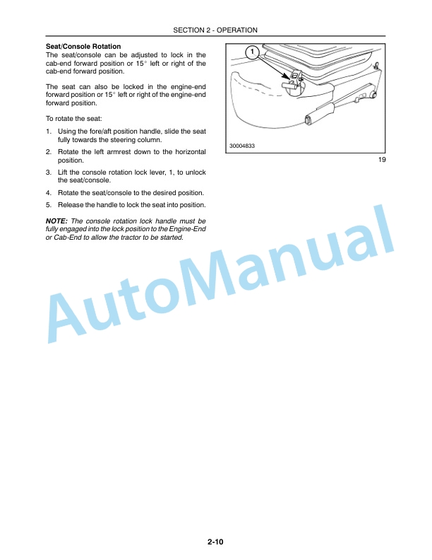 New Holland TV140 Operation and Maintenance Manual 86640630-2