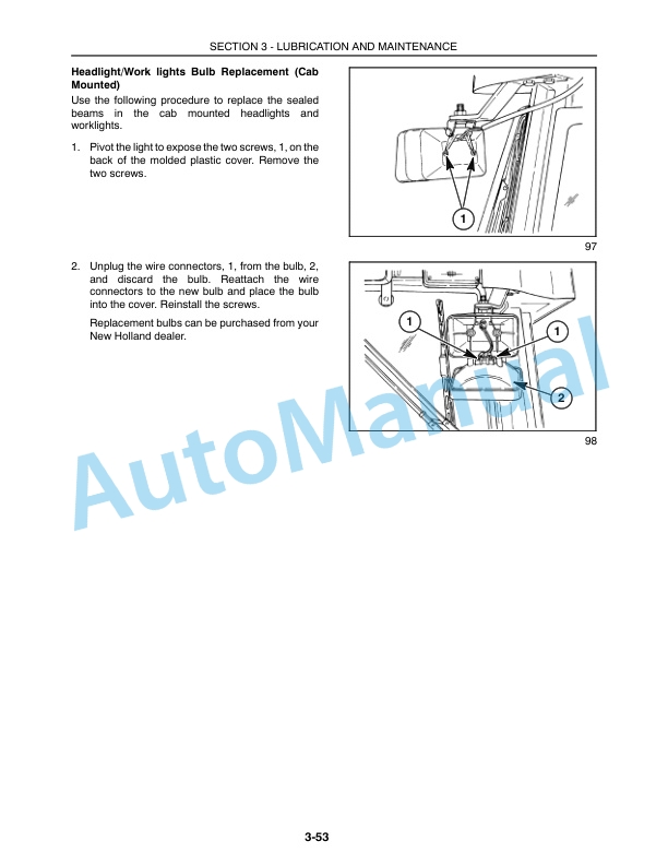 New Holland TV140 Operation and Maintenance Manual 86640630-5