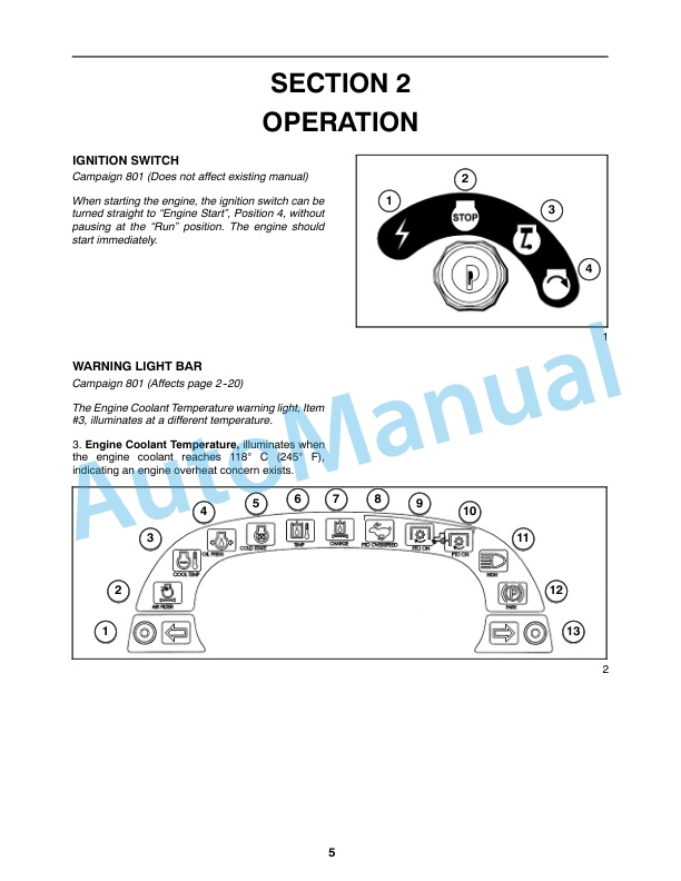 New Holland TV140 Supplement Operation and Maintenance Manual 86636866-2