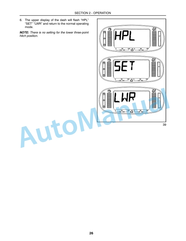 New Holland TV140 Supplement Operation and Maintenance Manual 86636866-5