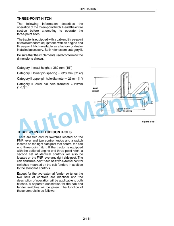 New Holland TV140 Tractor Operation and Maintenance Manual 86562957-4