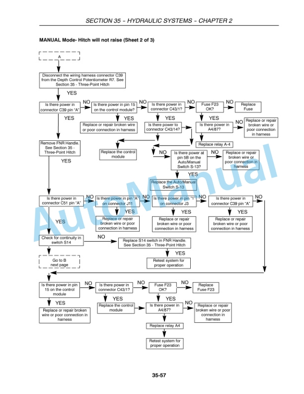 New Holland TV140 Tractor Repair Manual 86705320-2