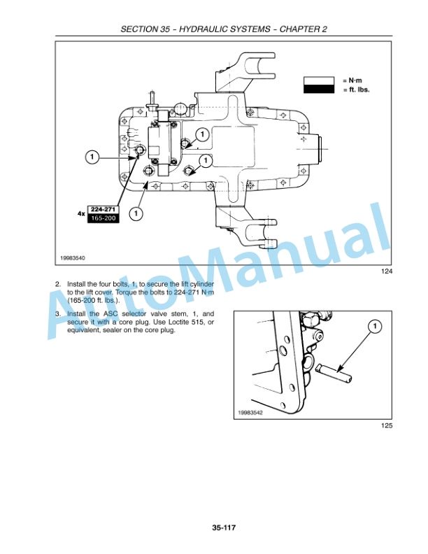 New Holland TV140 Tractor Repair Manual 86705320-3