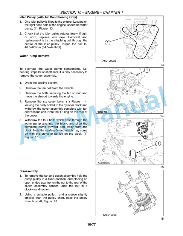 New Holland TV145 Tractor Repair Manual 87038777-4