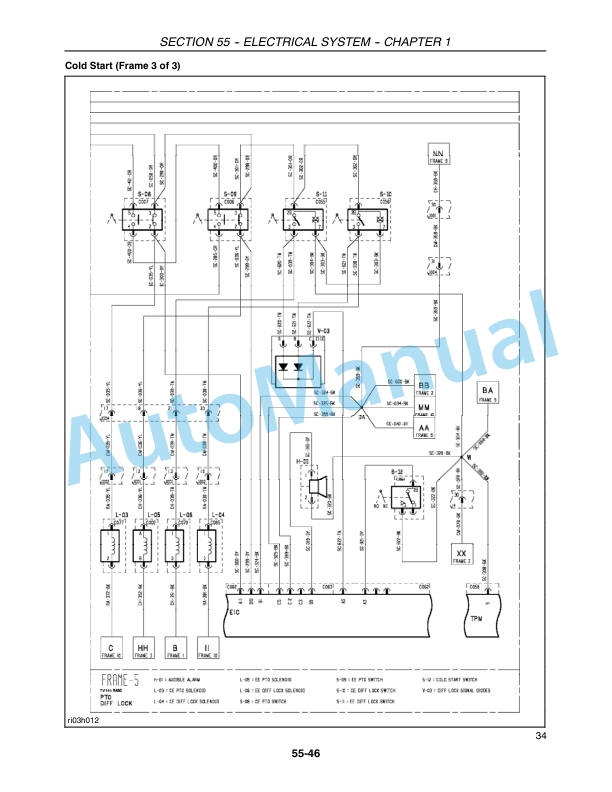 New Holland TV145 Tractor Repair Manual 87038780-3