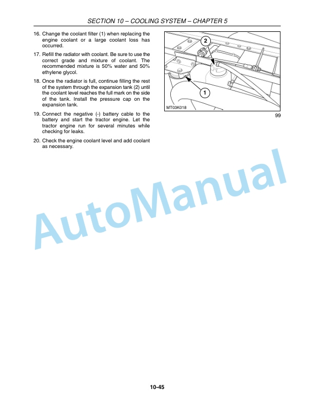 New Holland TV145 Tractor Repair Manual 87049448-4