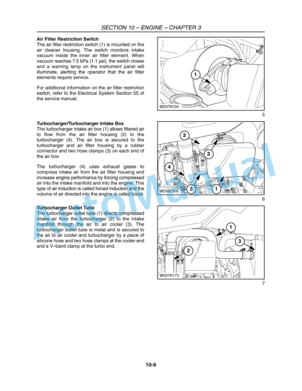 New Holland TV6070 Tractor Repair Manual 84127310-2