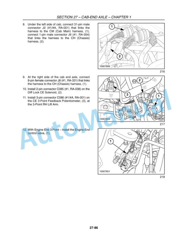 New Holland TV6070 Tractor Repair Manual 84127311-3