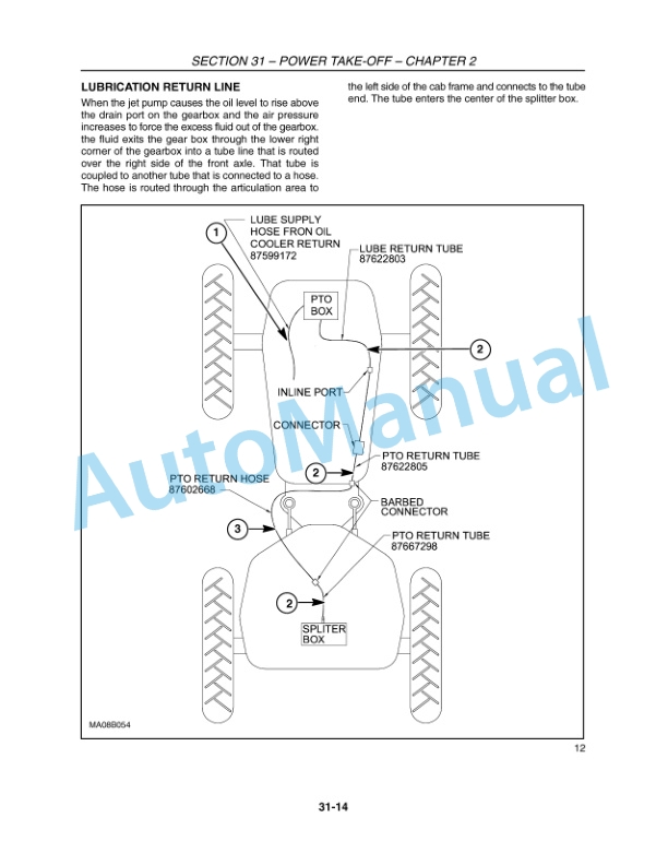 New Holland TV6070 Tractor Repair Manual 84127311-4