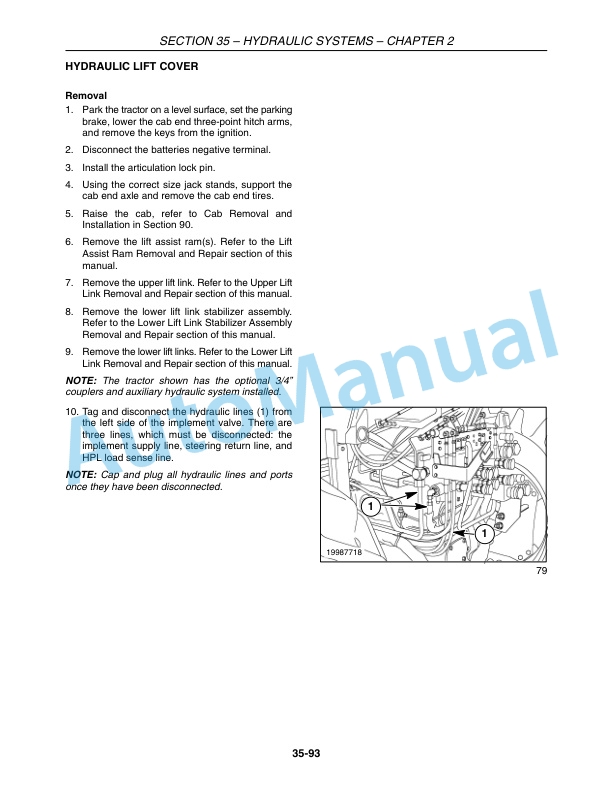 New Holland TV6070 Tractor Repair Manual 84127313-2