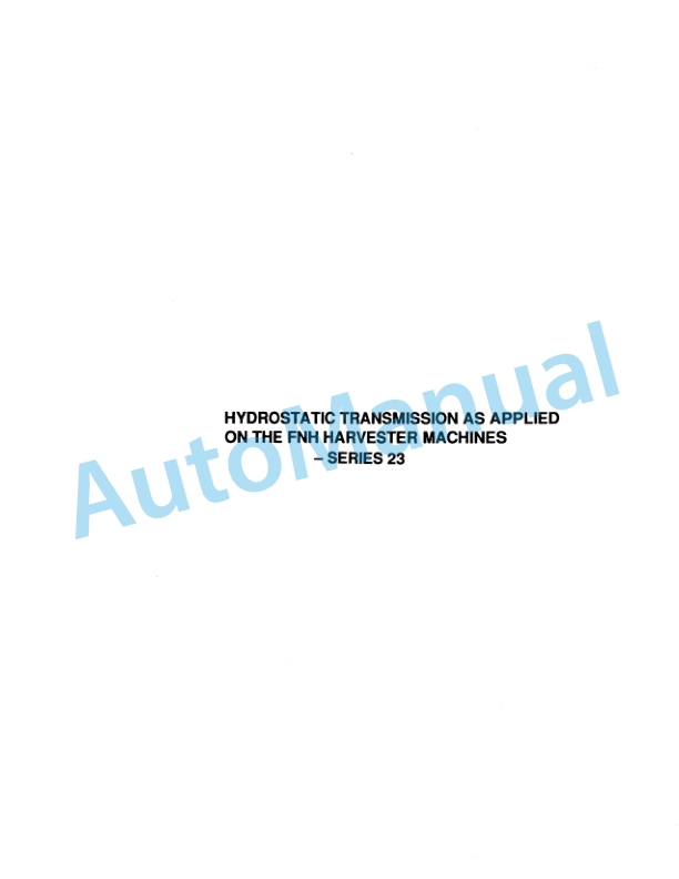 Alternative view of New Holland TX36, TX66, TX68 TX Series Combine Service Manual 40483610