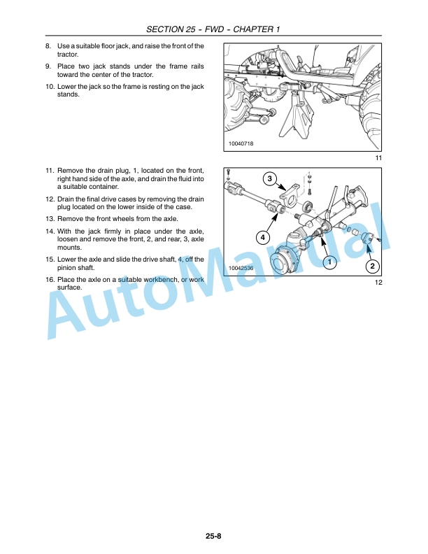 New Holland TZ18DA, TZ22DA, TZ24DA, TZ25DA Tractor Repair Manual 87350101-5