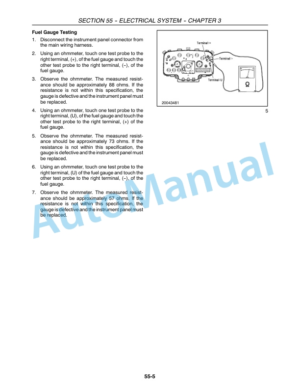 New Holland TZ18DA, TZ22DA, TZ24DA, TZ25DA Tractor Repair Manual 87350103-4