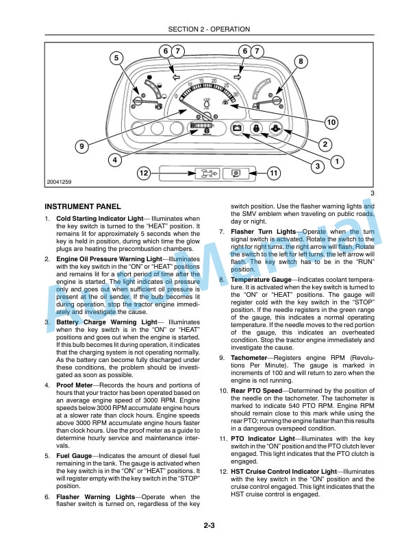 New Holland TZ18DA, TZ22DA, TZ25DA, 54CMS, 60CMS Tractor Operation and Maintenance Manual 87544689-2