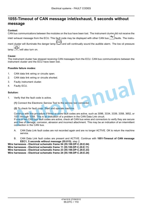 New Holland U80C Electrical System Service Manual 47447776-2