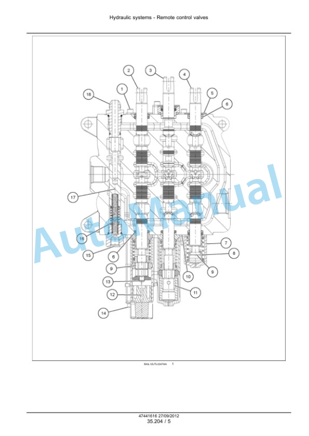 New Holland U80C Hydraulic System Service Manual 47447774-3