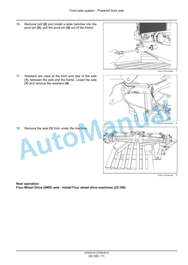 Alternative view of New Holland U80C Tier 4 Tractor Backhoe Service Manual 47441616
