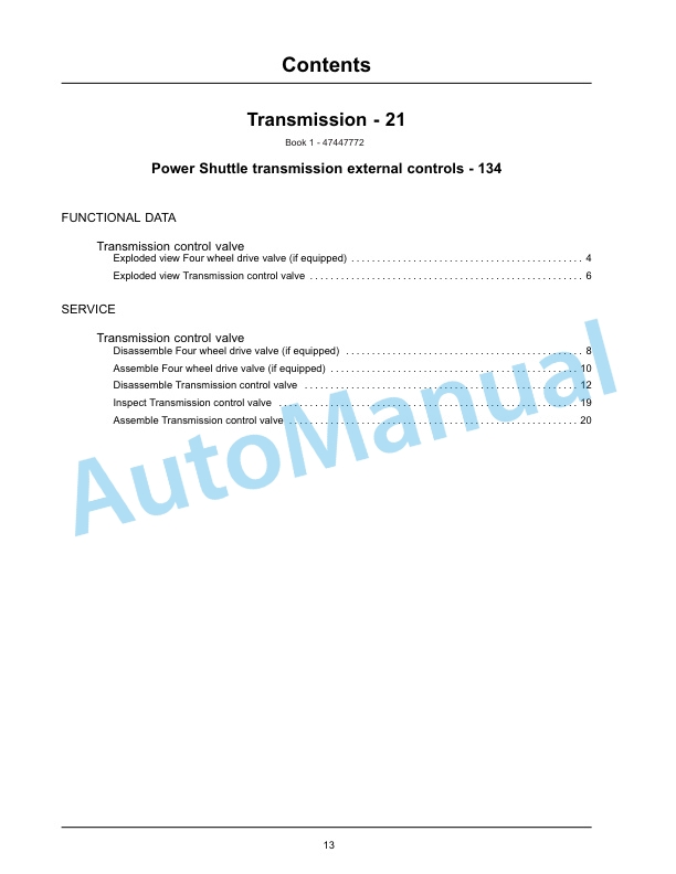 New Holland U80C Tier 4 Tractor Loader Service Manual 47447778-2