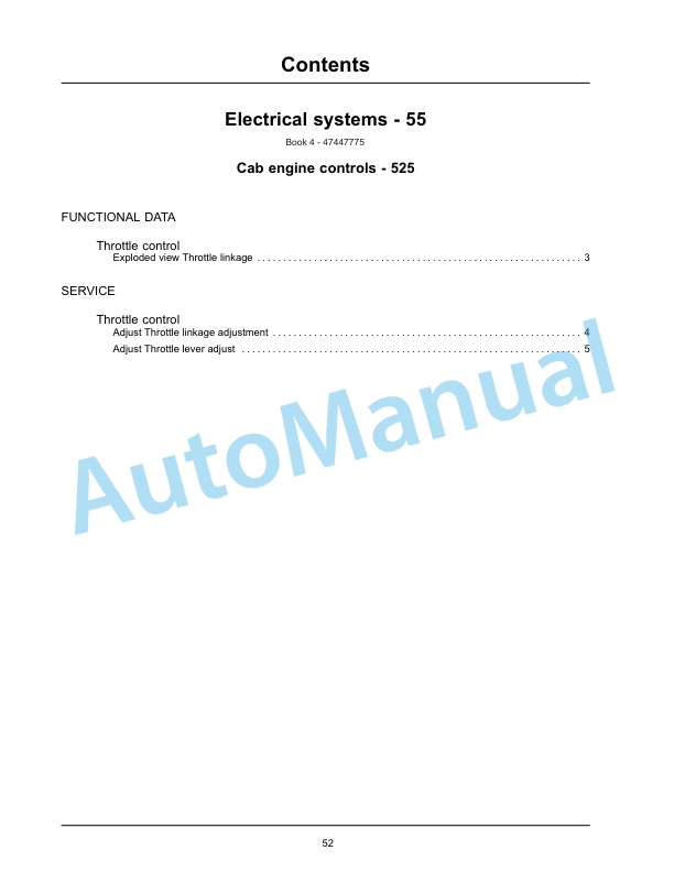 New Holland U80C Tier 4 Tractor Loader Service Manual 47447778-5