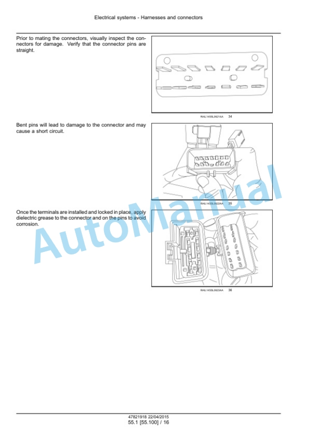 New Holland U80C Tier 4B Final Tractor Loader Service Manual 47881792-2