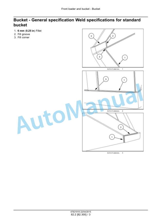 New Holland U80C Tier 4B Final Tractor Loader Service Manual 47881795-5