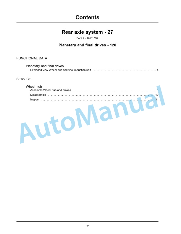 New Holland U80C Tier 4B Final Tractor Loader Service Manual 47881796-3
