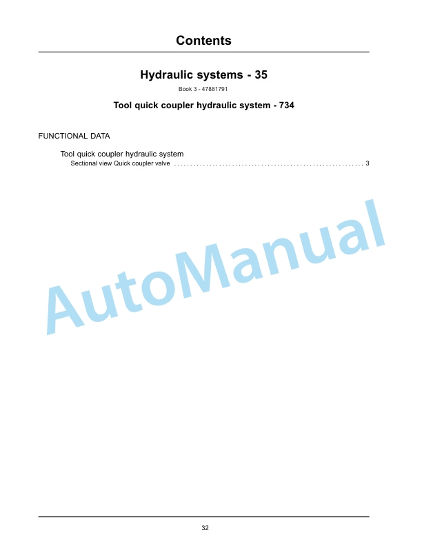 New Holland U80C Tier 4B Final Tractor Loader Service Manual 47881796-4