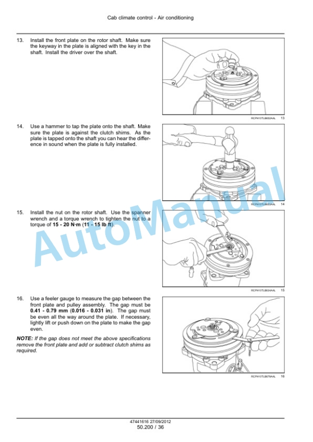 New Holland U80C Wheel Service Manual 47447775-2