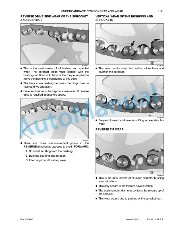 Alternative view of New Holland Undercarriage And Component Technical Manual 6-80040NA
