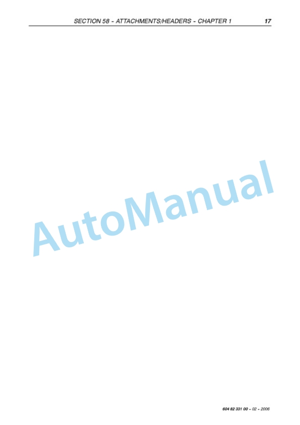 New Holland VL570, VL600, VL610, VL620, VL630, VL640, VL660, VM370, VM460, VN300 Grape Harvester Service Manual 6048233100-5