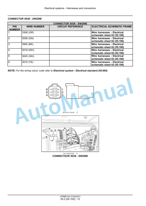 New Holland VM3080Plus, VM3090Plus, VL5060Plus, VL5080Plus, VL5090Plus Grape Harvester Service Manual 47698613A-2