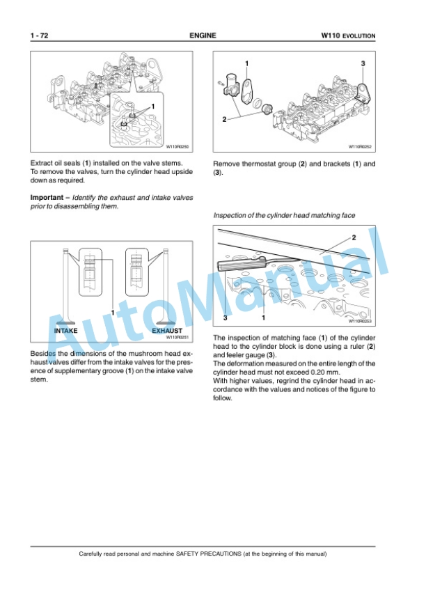 New Holland W110 Evolution Wheel Loader Service Manual 6040240400EN-2