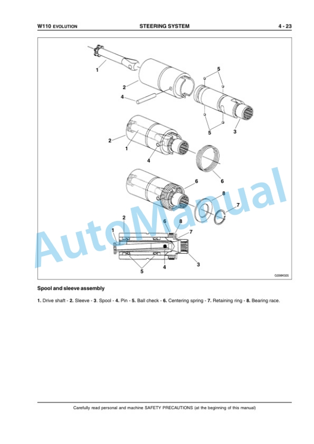 New Holland W110 Evolution Wheel Loader Service Manual 6040240400EN-4