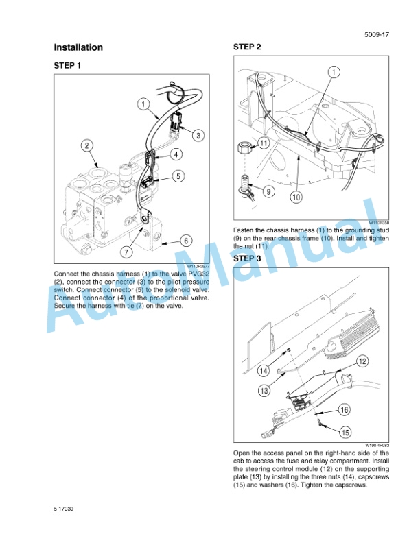 New Holland W110B Tier 3 Wheel Loader Service Manual 84249879-3