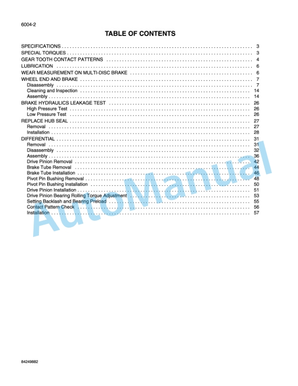 New Holland W110B Tier 3 Wheel Loader Service Manual 84249879-4