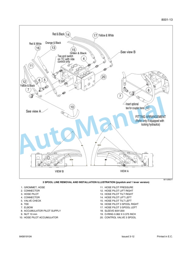 New Holland W110C Tier 4 Wheel Loader Service Manual 84581910A-5