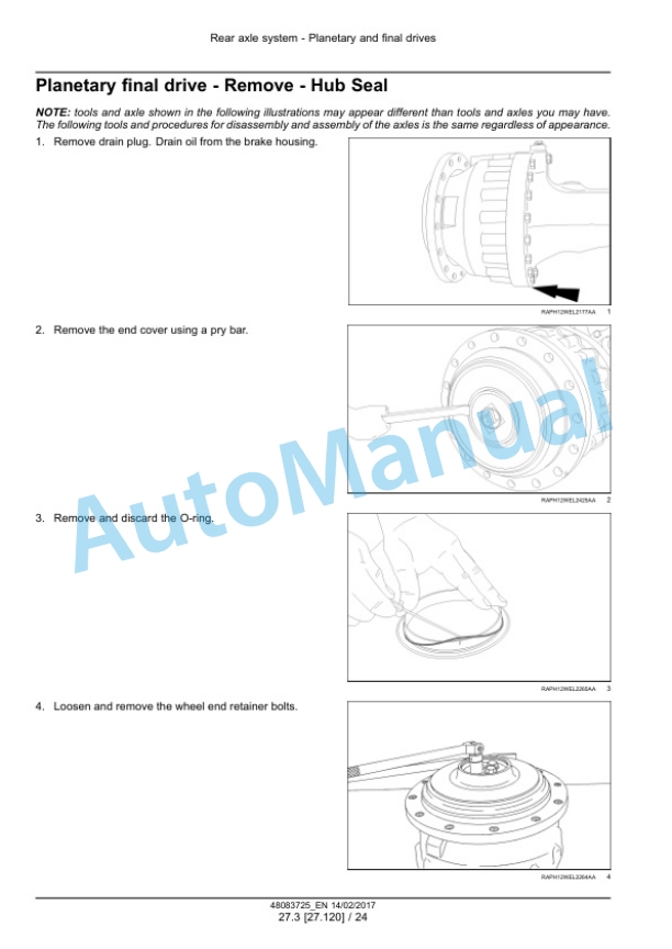 Alternative view of New Holland W110D Stage IV Wheel Loader Service Manual 48083725