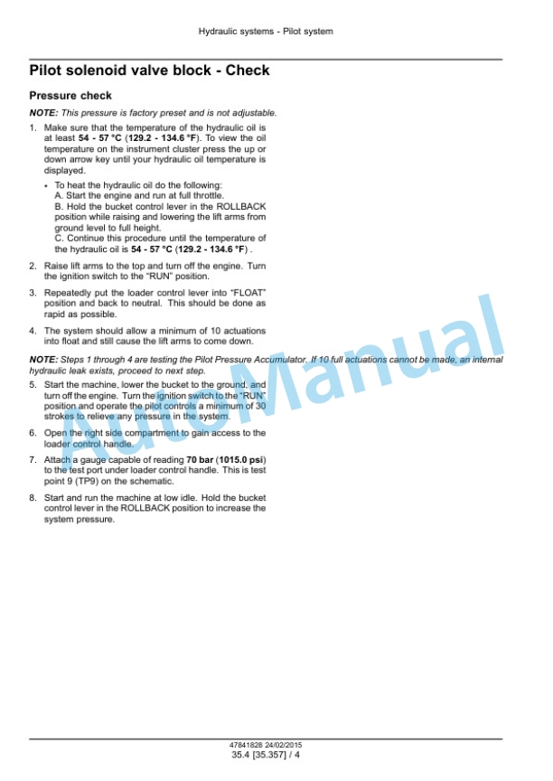Alternative view of New Holland W130C, W170C Tier 4B Final Wheel Loader Service Manual 47865319