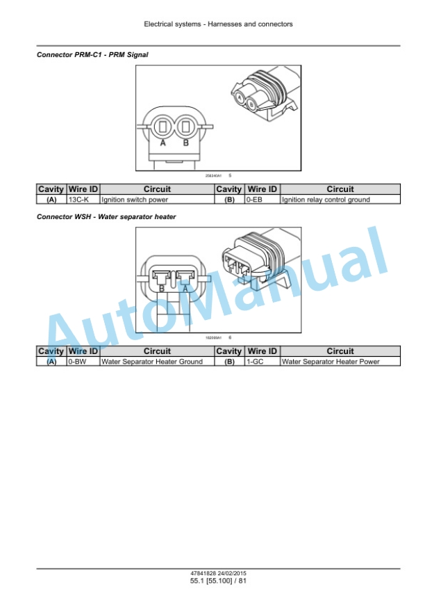 Alternative view of New Holland W130C, W170C Tier 4B Final Wheel Loader Service Manual 47865320