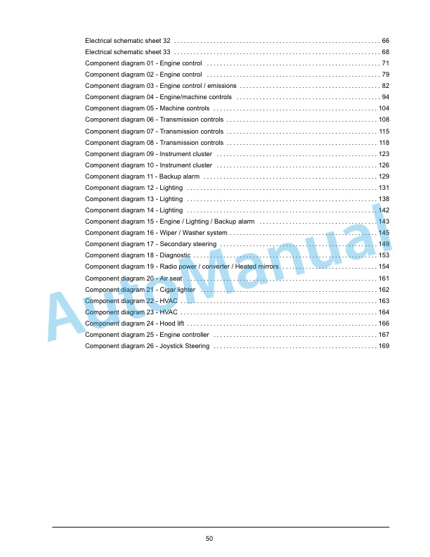 New Holland W130C, W170C Tier 4B Final Wheel Loader Service Manual 47865323-4