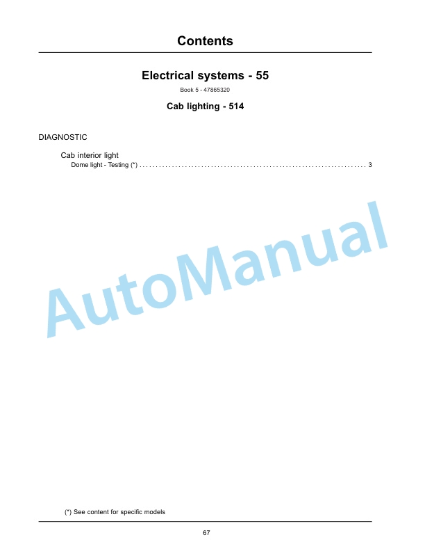 New Holland W130C, W170C Tier 4B Final Wheel Loader Service Manual 47865323-5