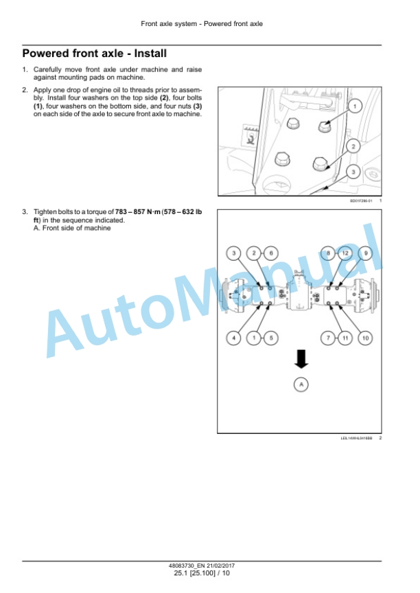 Alternative view of New Holland W130D, W170D Stage IV Wheel Loader Service Manual 48083730